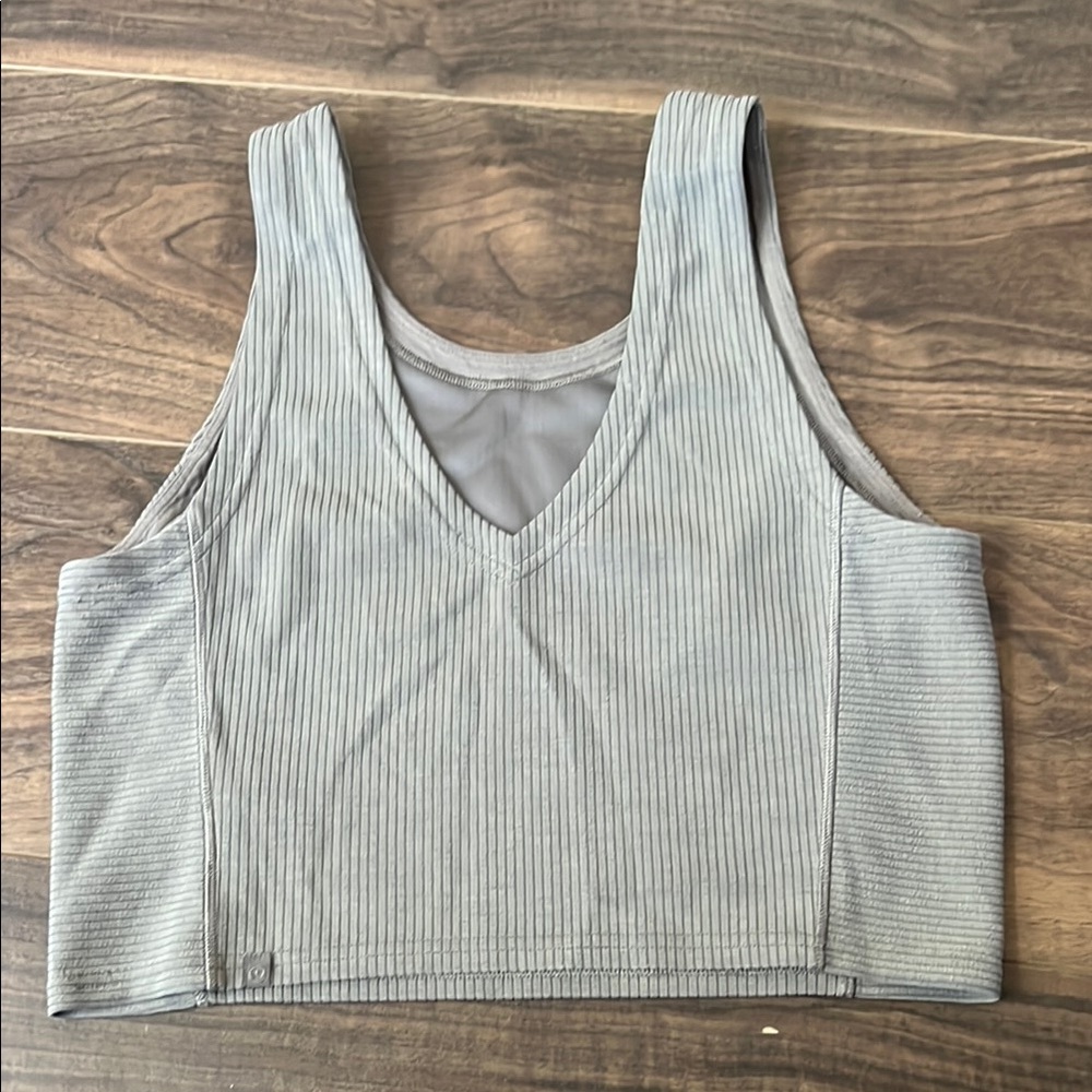Lululemon Athletica Green Ribbed Top